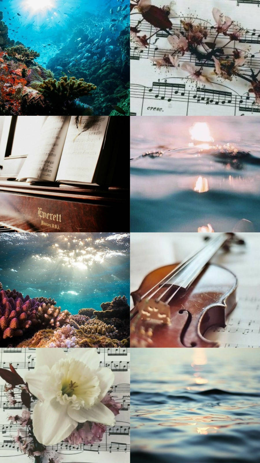 Mga Instrumentong Pangmusika na Estetiko Wallpaper