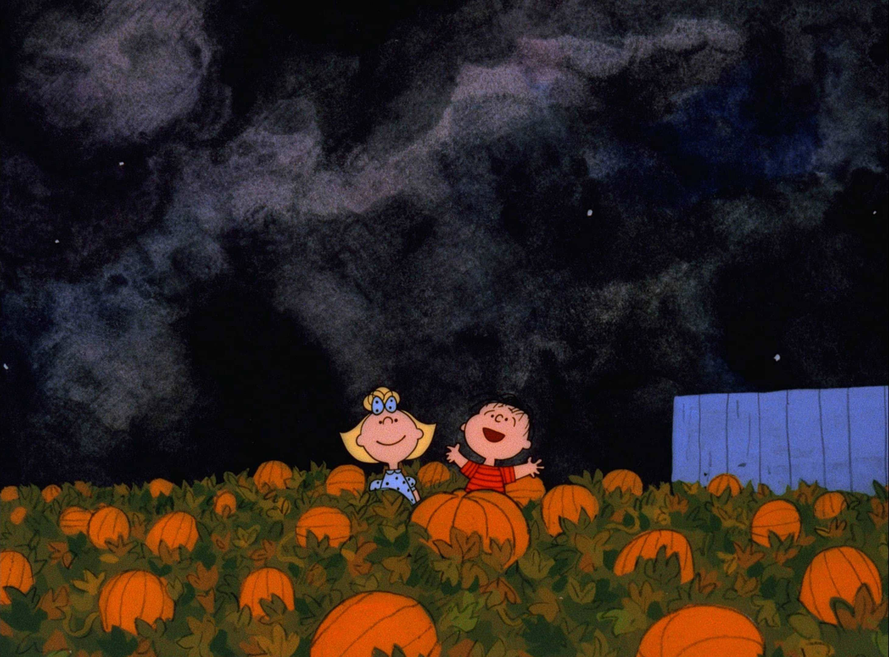 Mga Kaibig-ibig na Aesthetic Halloween na Peanuts Characters Wallpaper