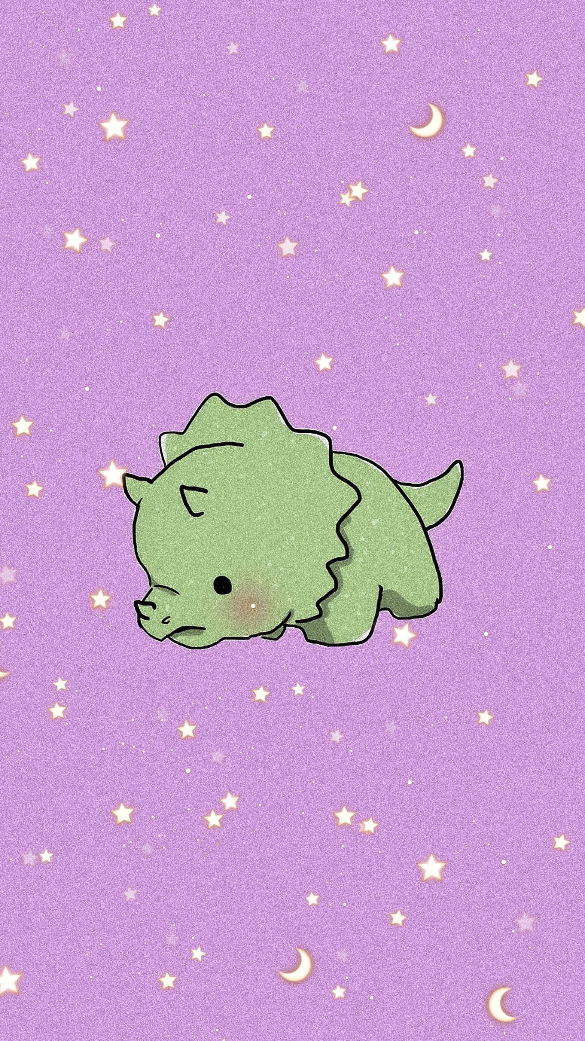 Mga Kaibig-ibig na Karakter na Dinosaur sa Pastel na Background Wallpaper