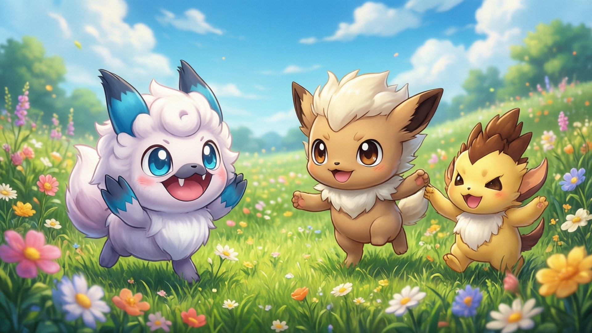 Mga Kaibigan sa Galar Meadow Wallpaper