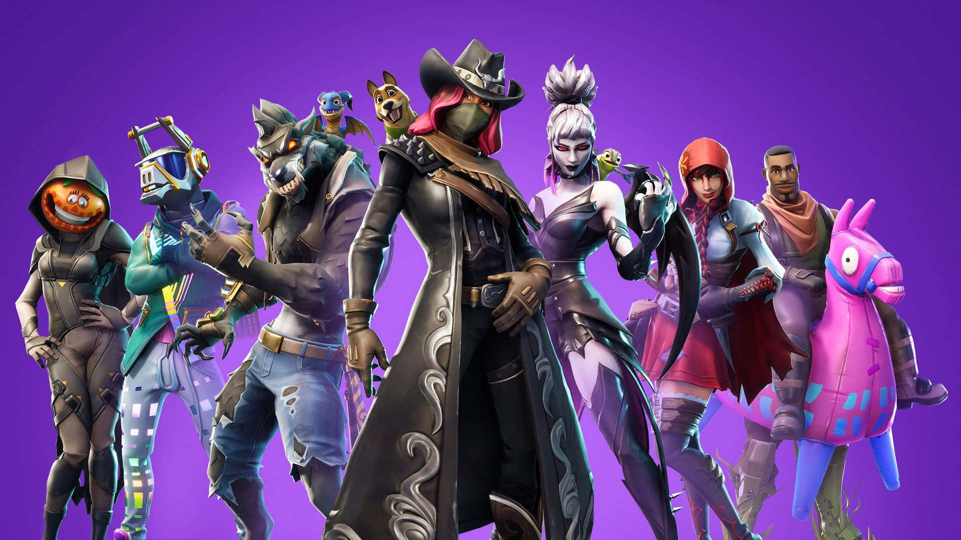 Mga Karakter ng Fortnite sa Season 6 Wallpaper