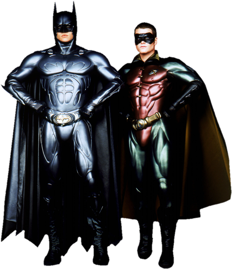 Mga Kasuotan nina Batman at Robin Wallpaper