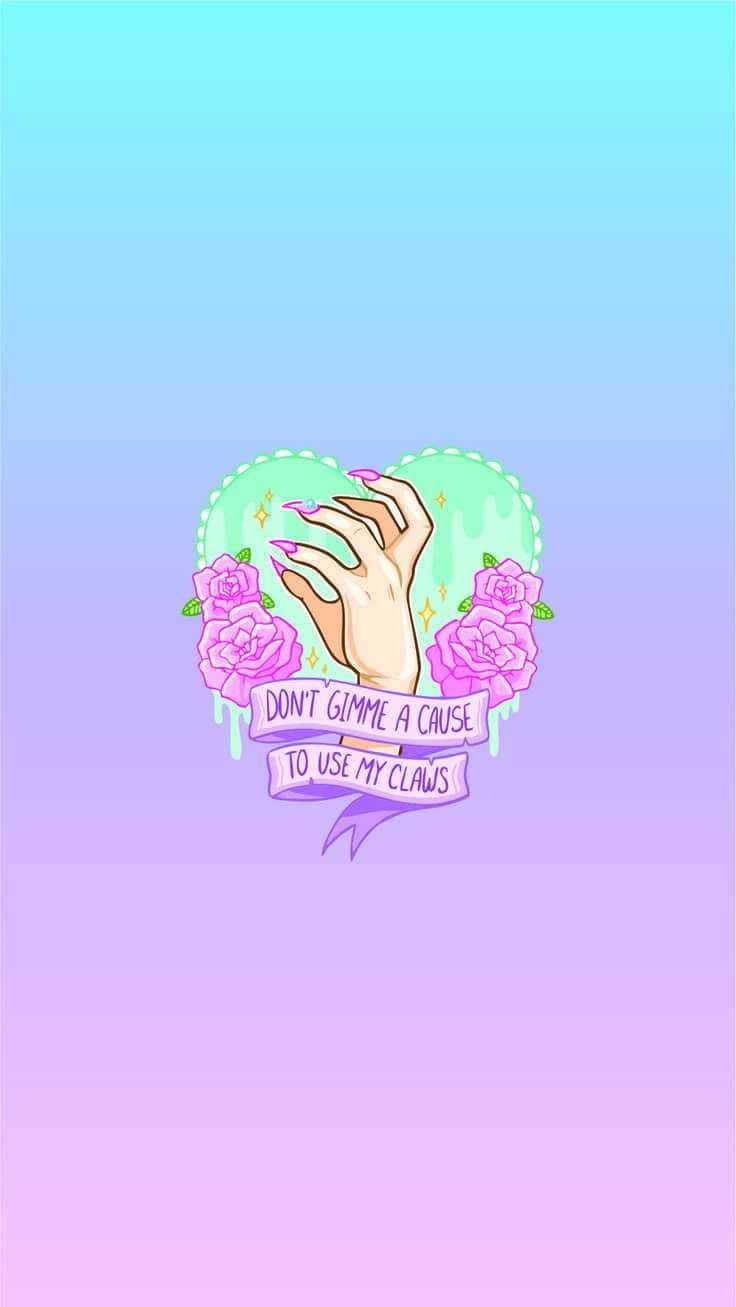 Mga Kuko na Pastel na Gotiko Wallpaper