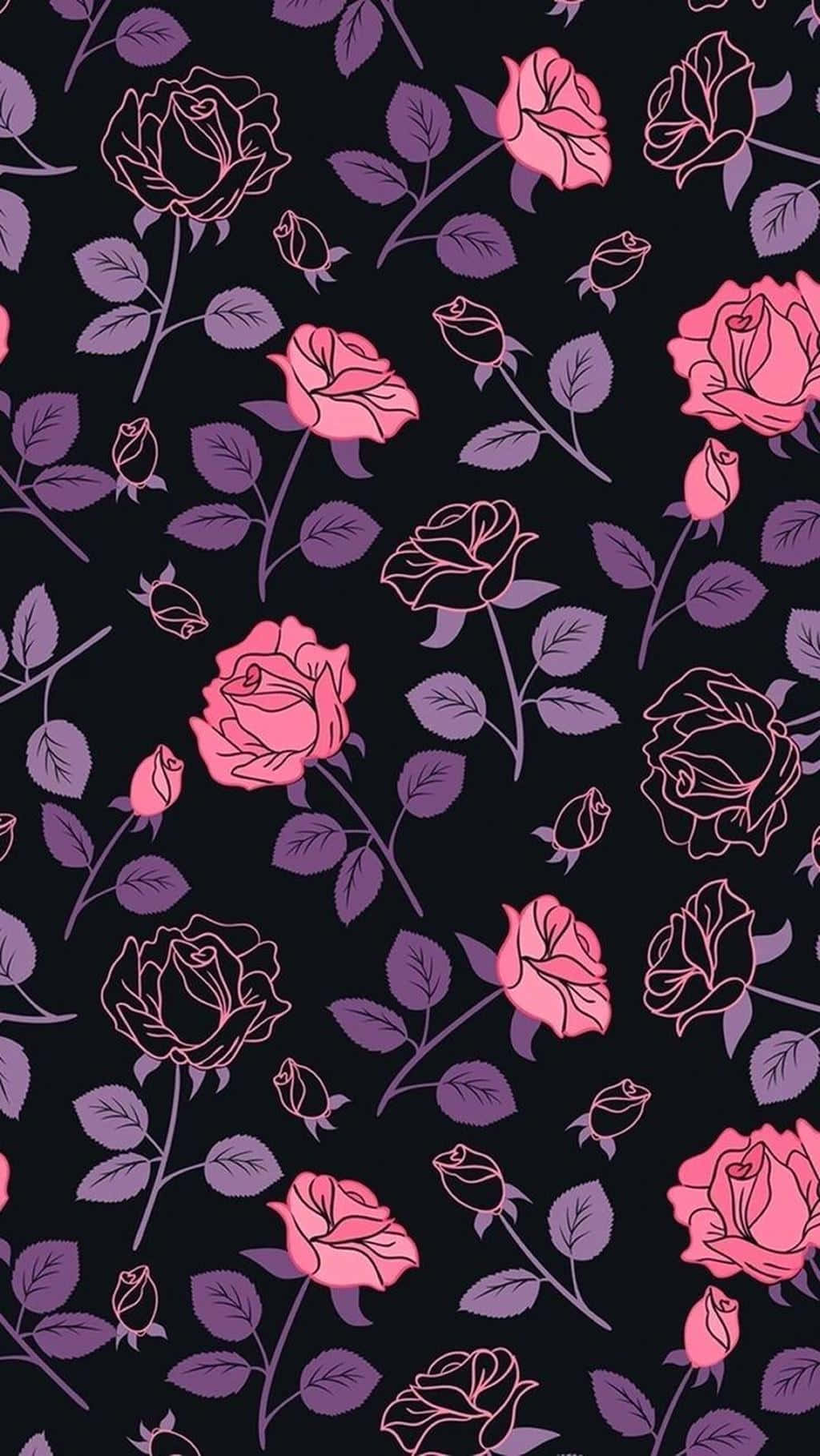 Mga kumpol ng rosas na bulaklak na nagbibigay ng kaakit-akit at pinong vibe Wallpaper