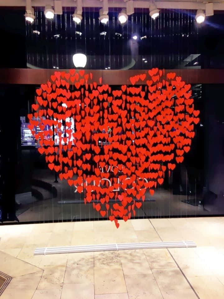 Mga Larawan ng Disenyong Visual Heart para sa Araw ng mga Puso Wallpaper