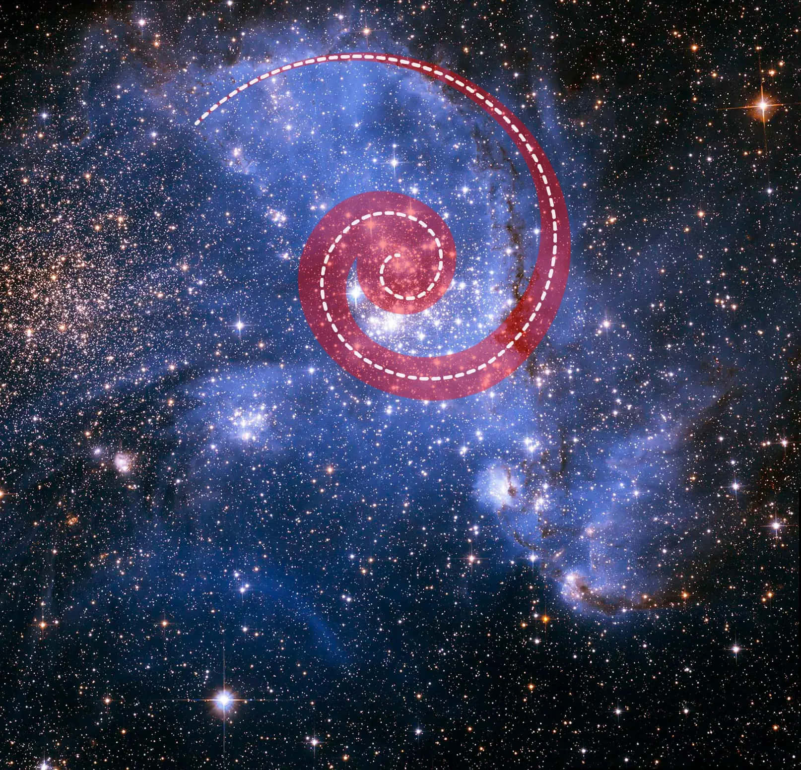 Mga Larawan ng Hubble ng Umiikot na mga Bituin Wallpaper