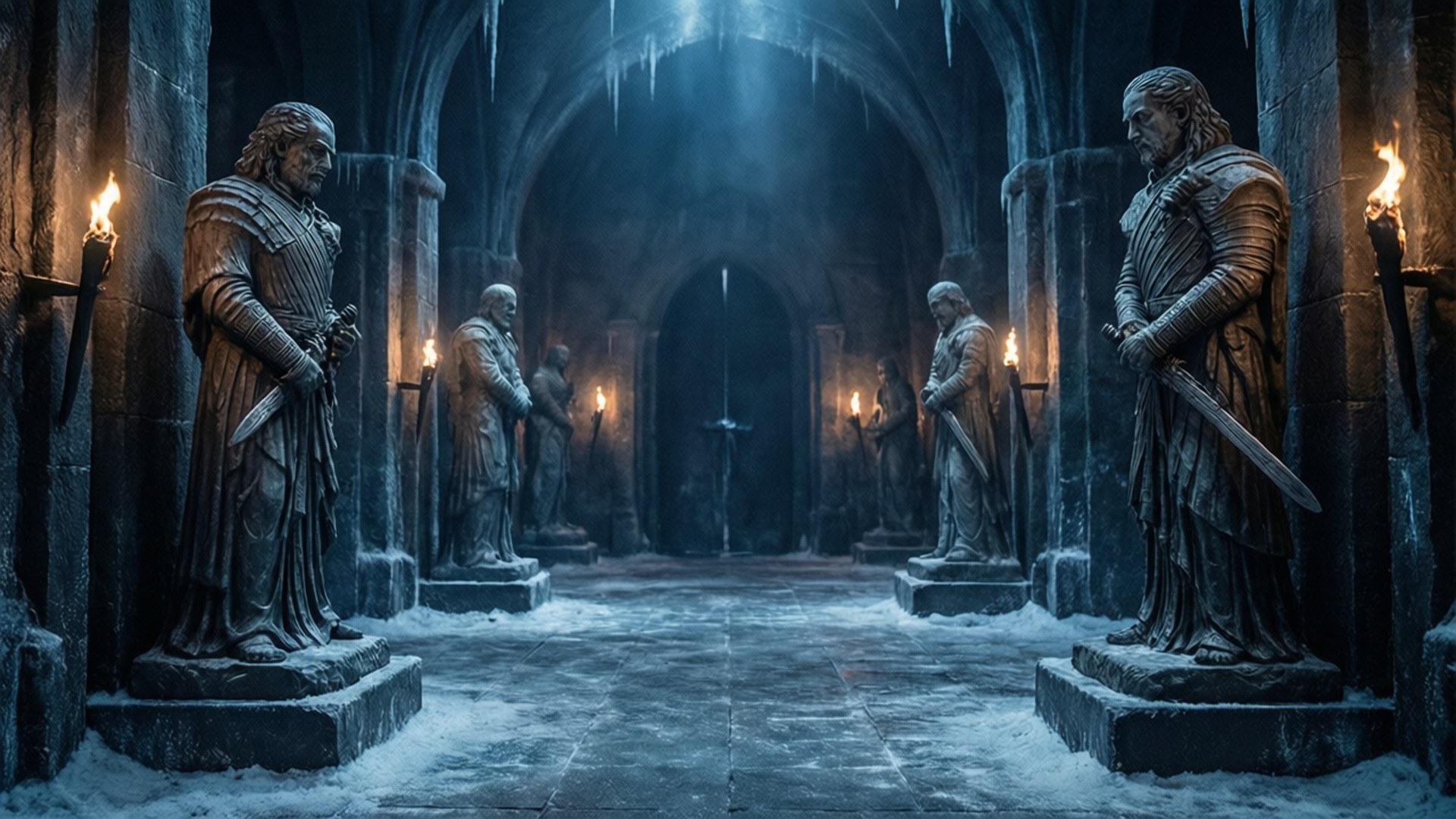 Mga Libingan sa Ilalim ng Winterfell Wallpaper