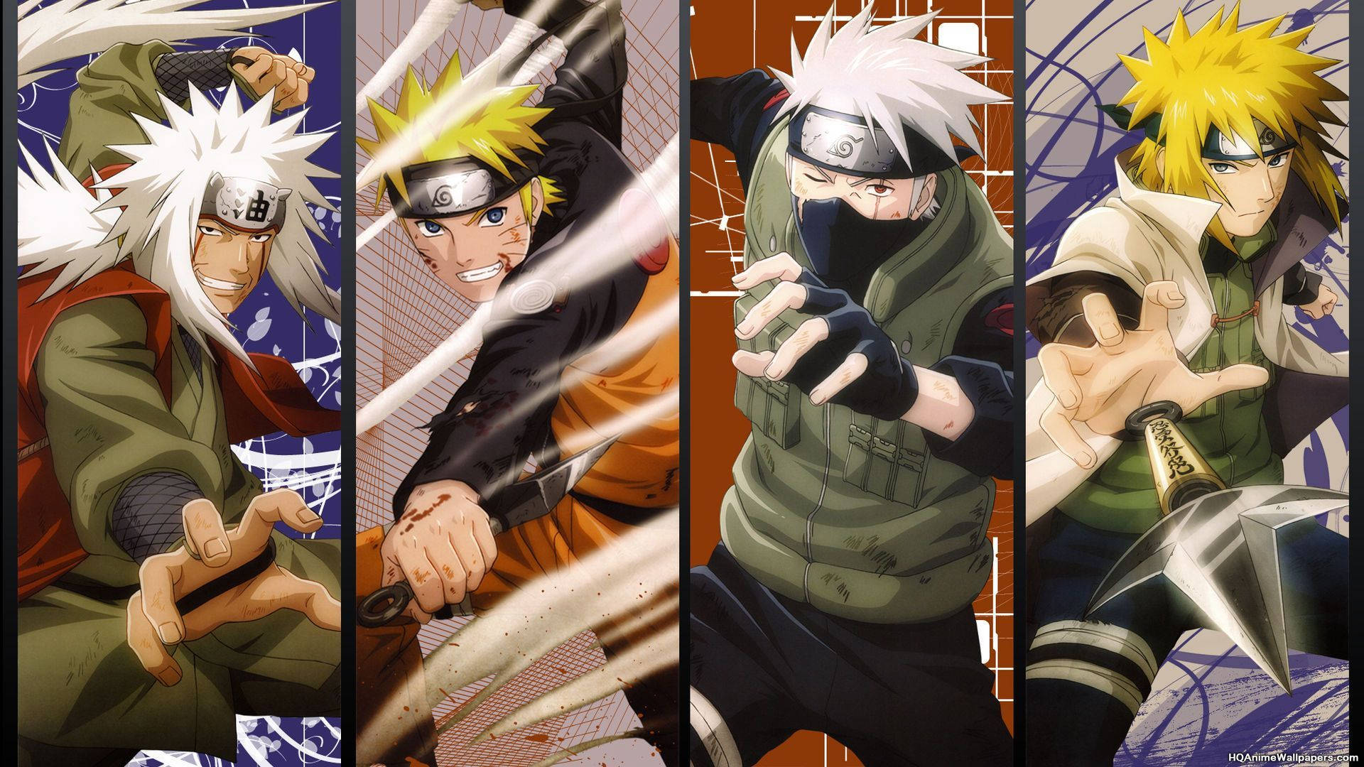 Mga Makapangyarihang Ninja ng Naruto Wallpaper
