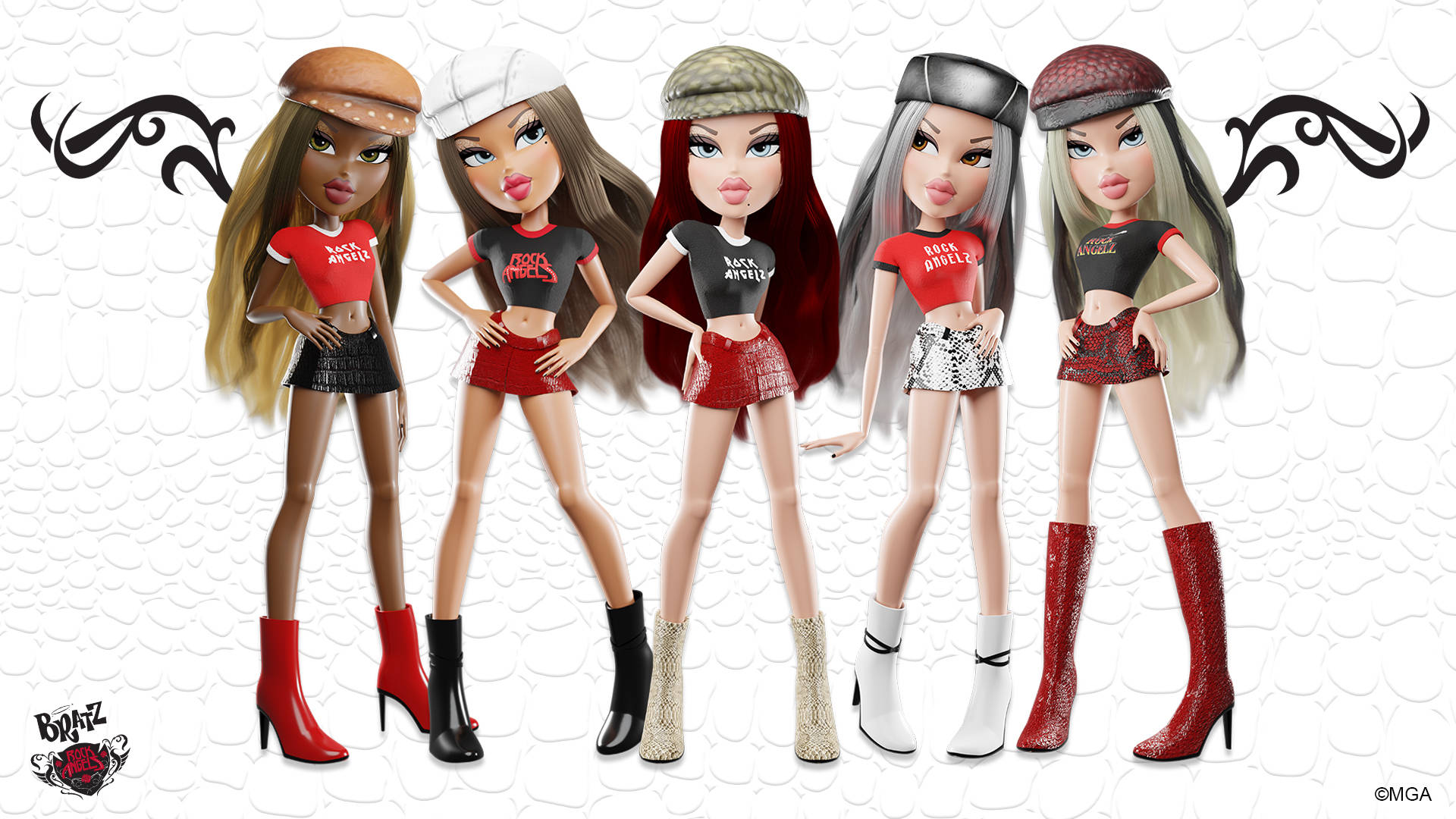 Mga Modelong Bratz na Aesthetic na May Cap Wallpaper