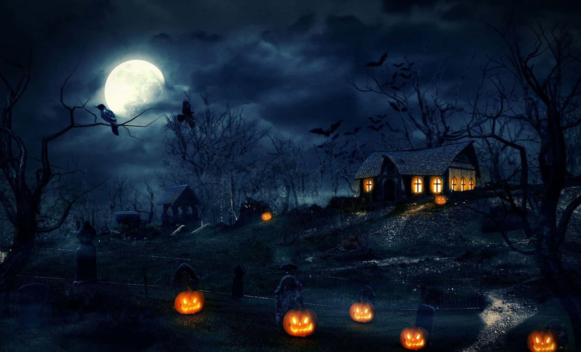 Mga nakakatakot na larawan ng Halloween Wallpaper
