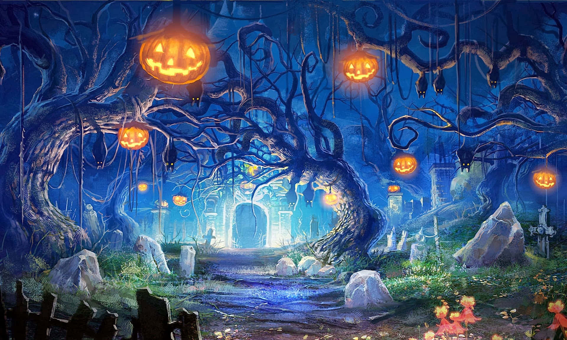 Mga nakakatakot na larawan ng Halloween Wallpaper
