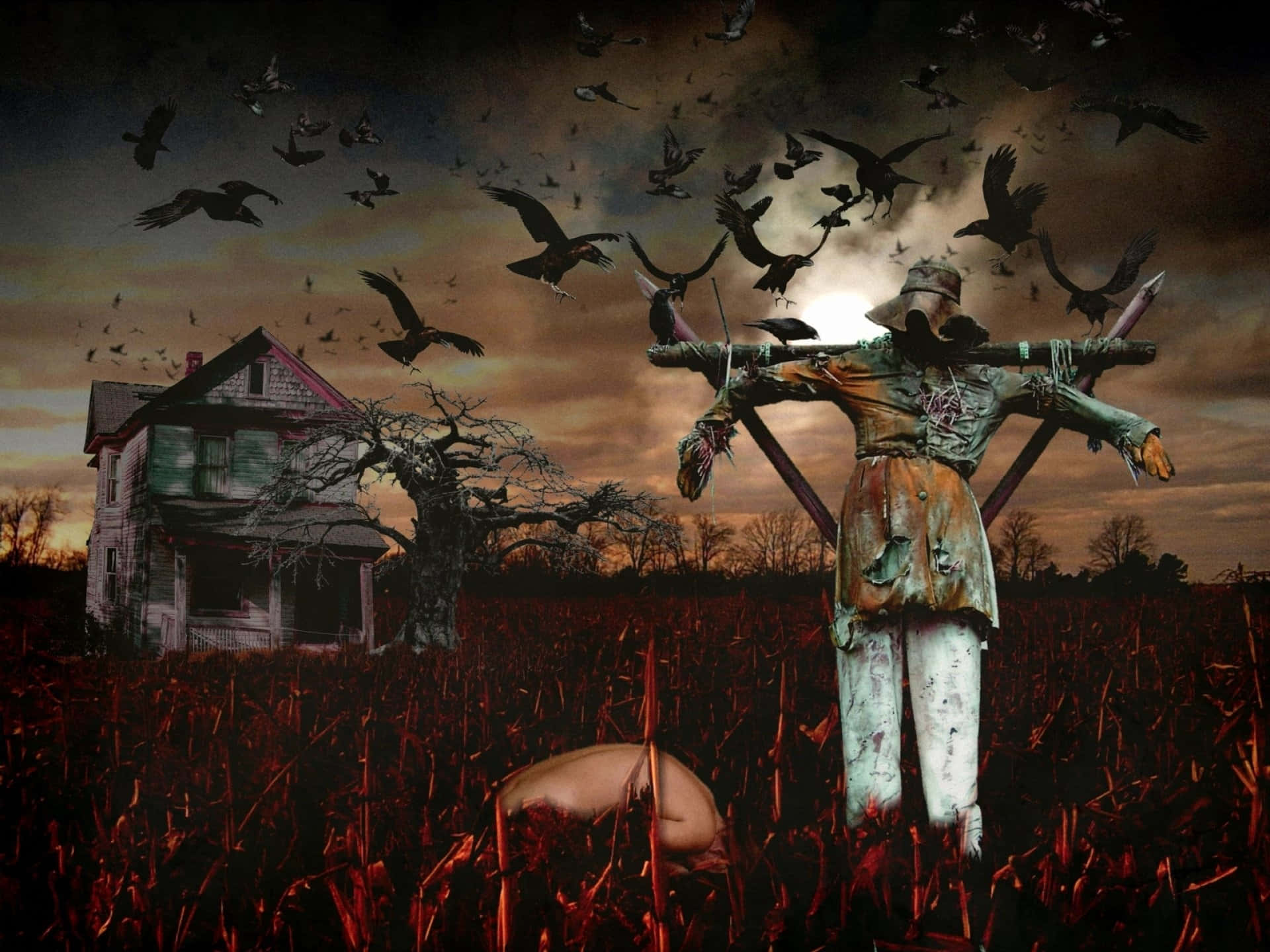 Mga nakakatakot na larawan ng Halloween Wallpaper