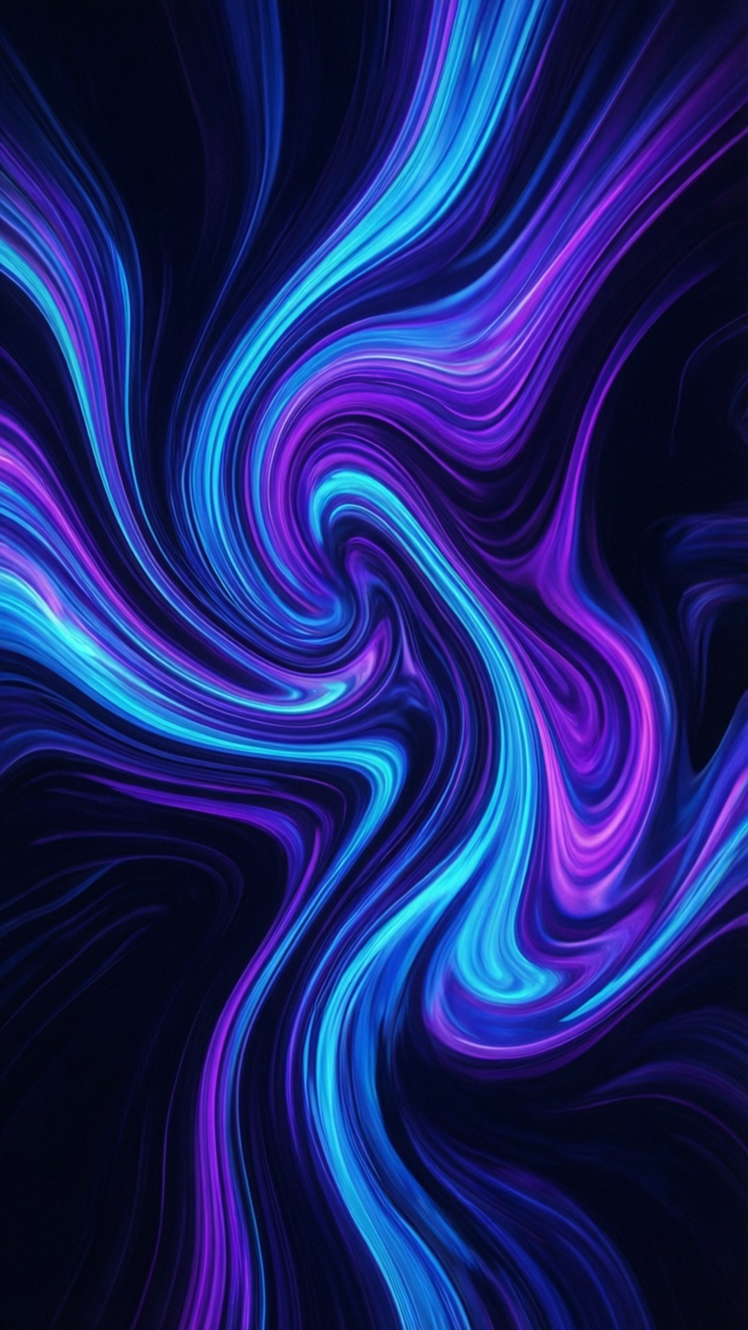 Mga Neon na Likidong Swirl Wallpaper