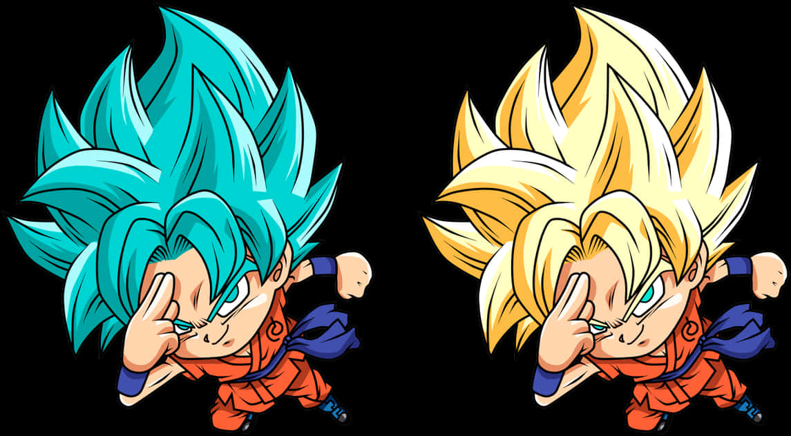 Mga Pagbabagong-anyo ni Goku bilang Super Saiyan Wallpaper