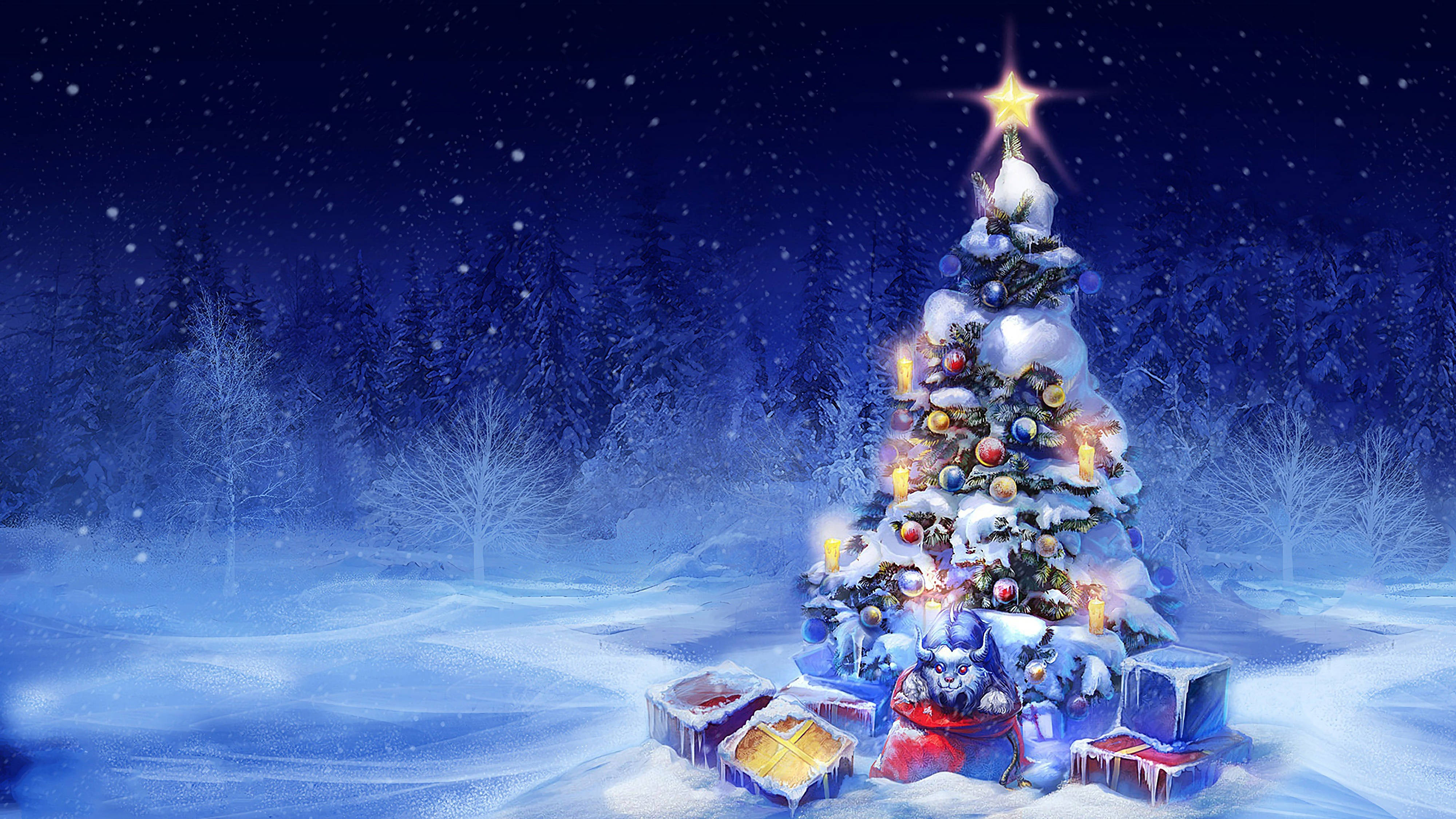 Mga Pambihirang Regalo ng Pasko sa 4K Ultra HD Wallpaper