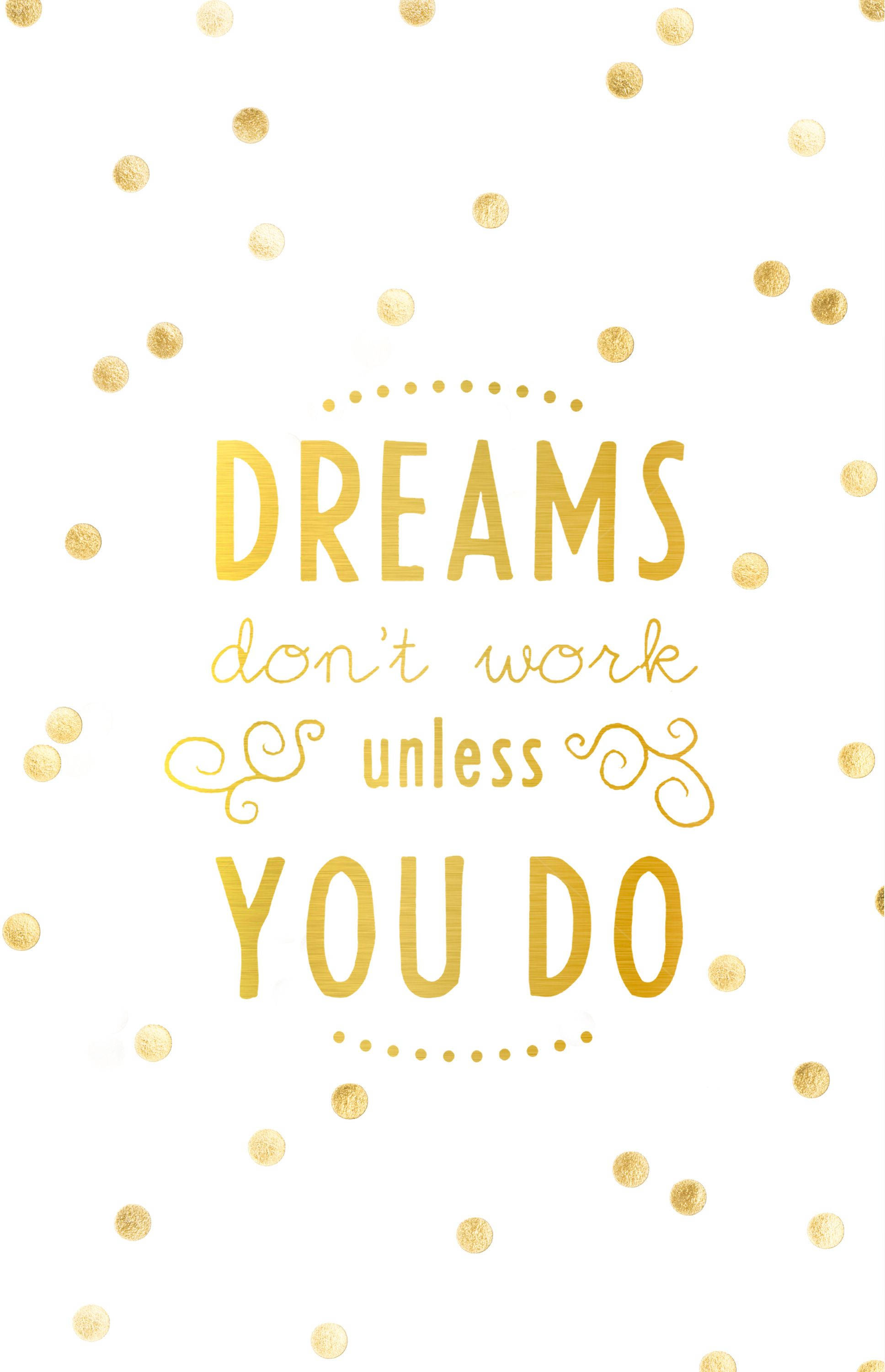 Mga Pangarap na Cute Positive Quotes Wallpaper