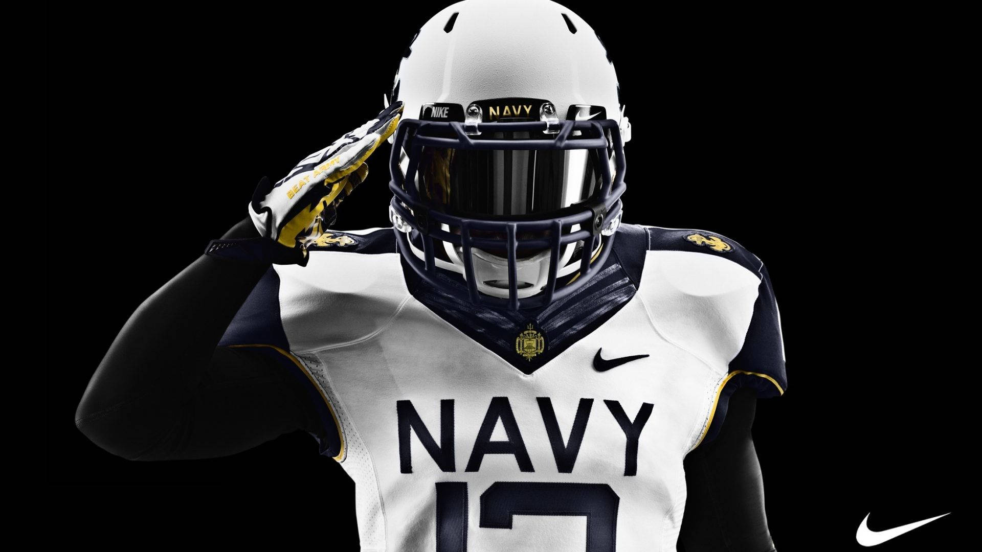 Mga Pumipintig na Pagtatanghal mula sa Navy Midshipmen na Nagdudulot ng Kamangha-manghang Pagpapakita ng College Football Wallpaper