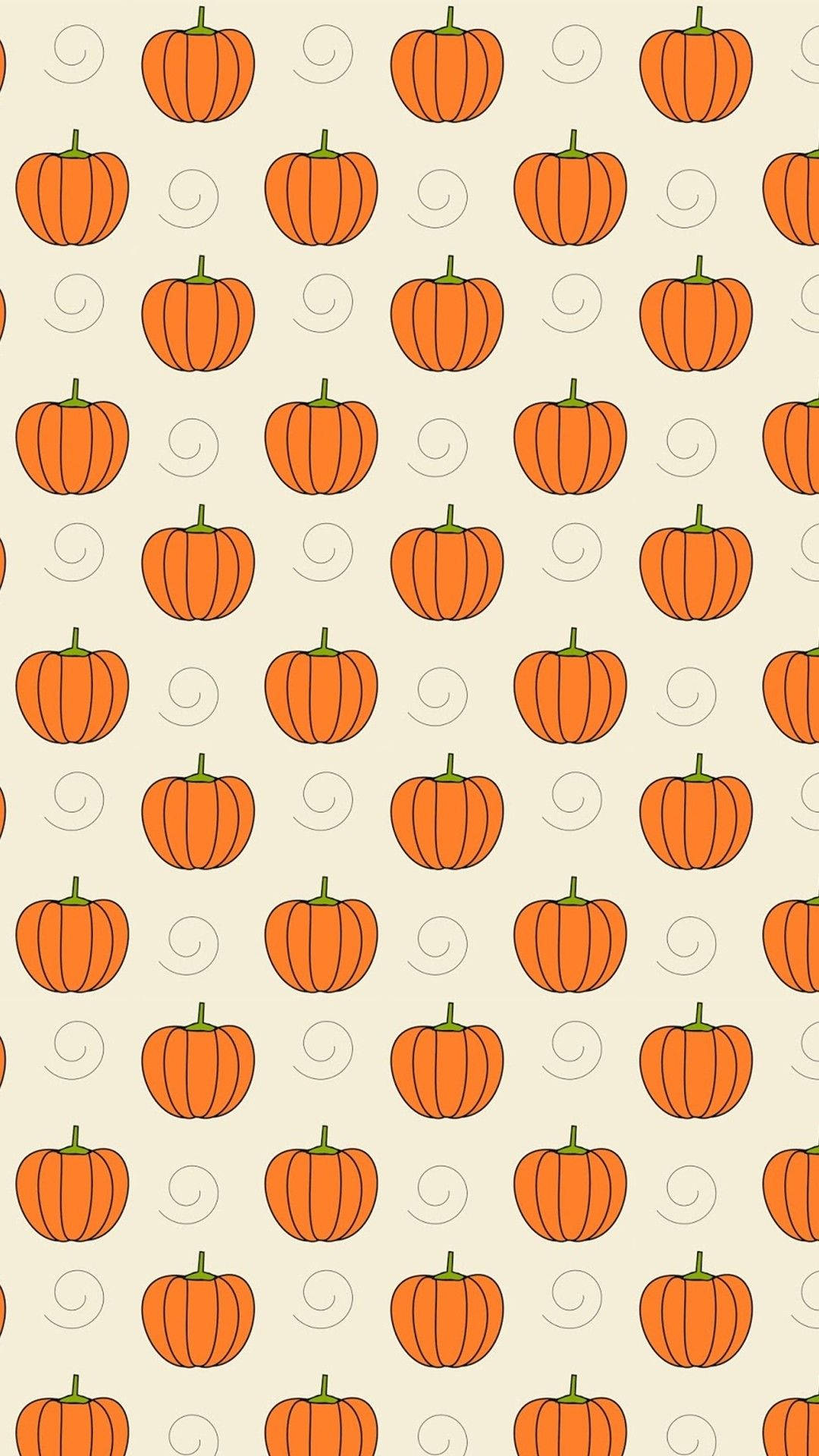 Mga Pumpkins ng Halloween na Kawaii Wallpaper