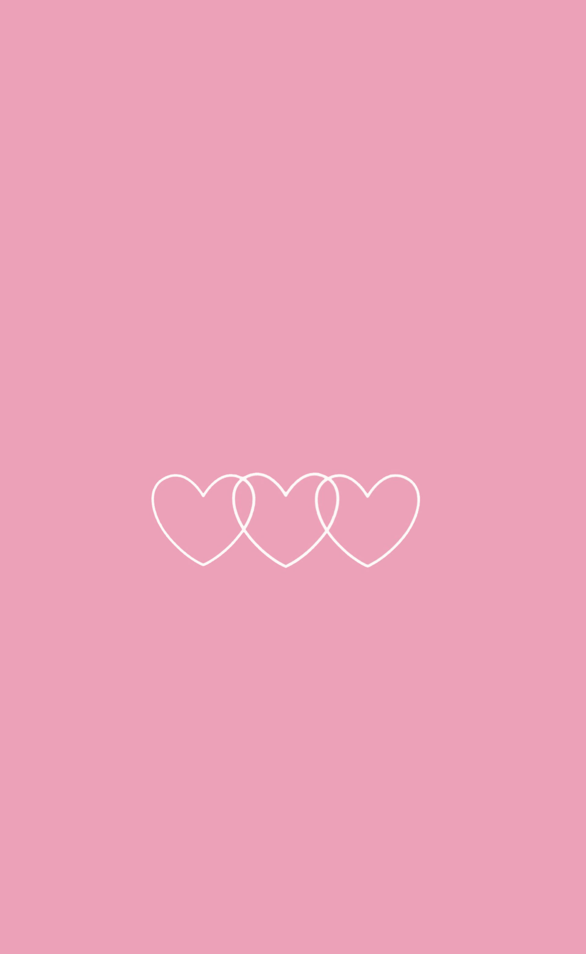 Mga Puso ng Infinity na Kulay Rosas at Cute Wallpaper