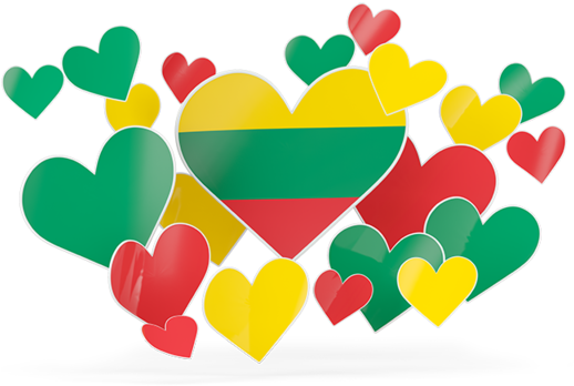 Mga Pusong May Pagmamalaki ng Lithuania Wallpaper
