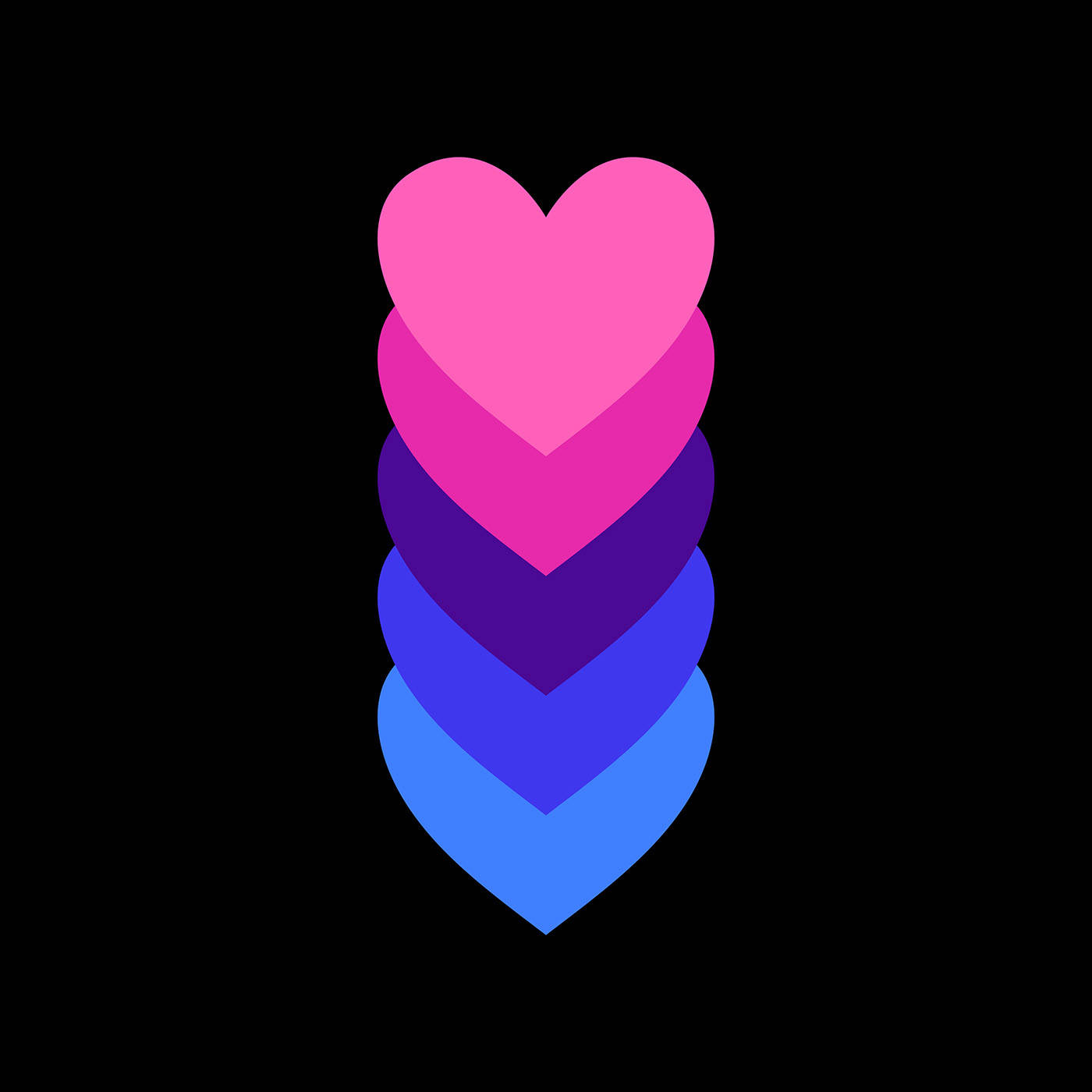 Mga Pusong Pastel na Omnisexual Wallpaper