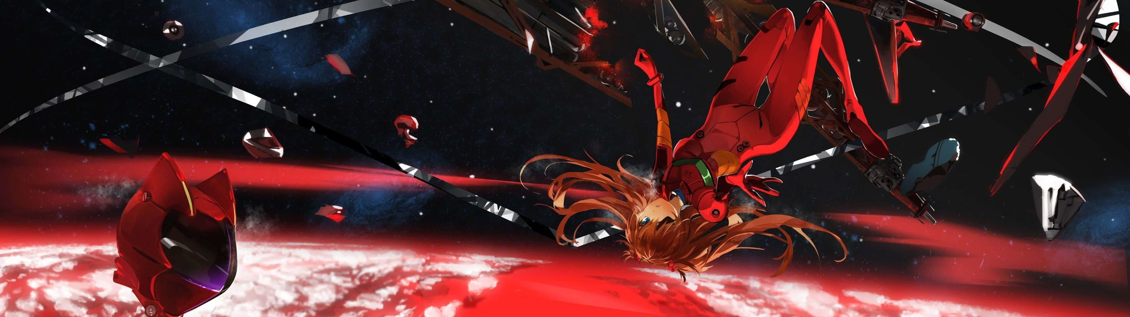 Mga Radiant Red Ultra Wide HD na Larawan Wallpaper