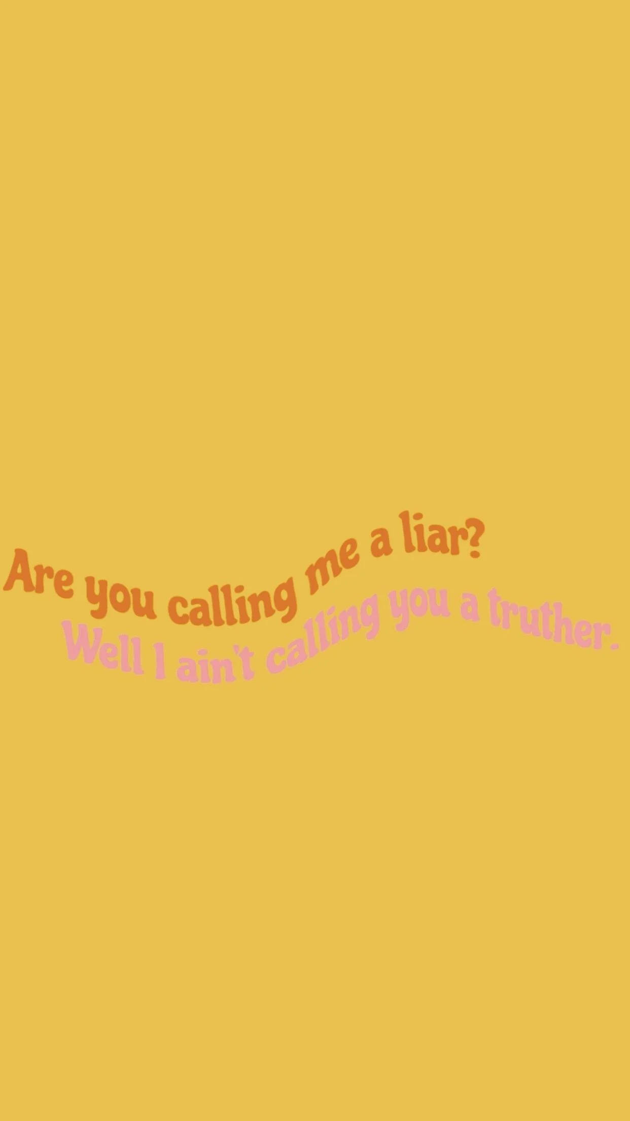 Mga Salitang Dilaw na Aesthetic Wallpaper