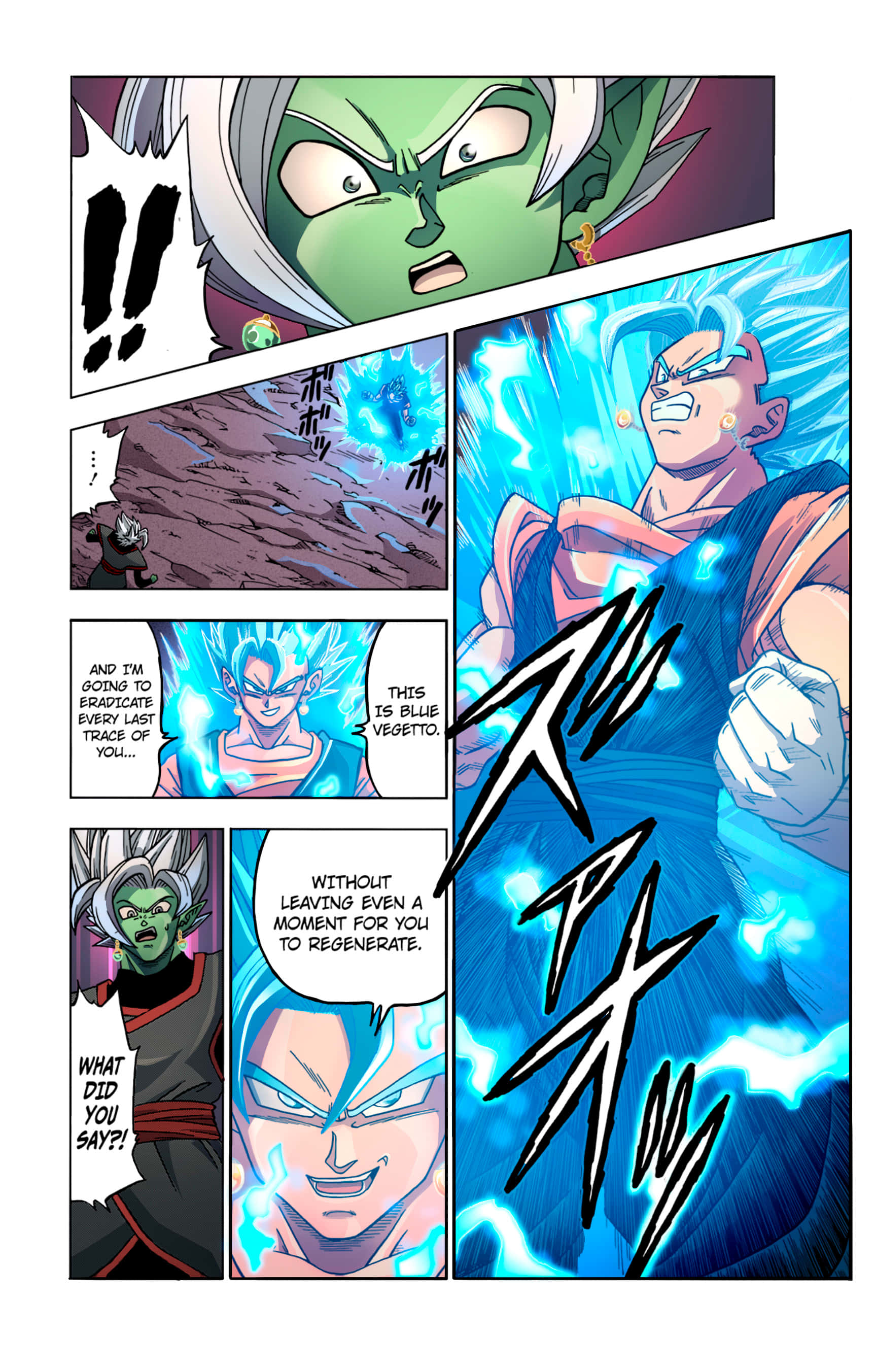 Mga sandaling puno ng aksyon sa hit na Dragon Ball Super Manga! Wallpaper