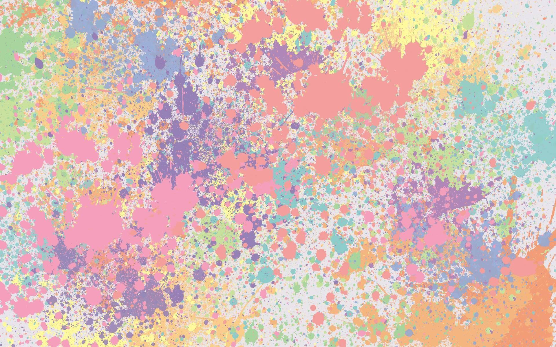 Mga Sari-saring Kulay Pastel na Tilamsik ng Pintura Wallpaper