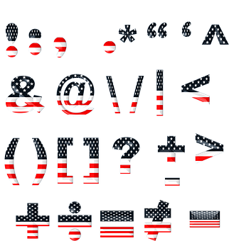 Mga Simbolo at Bantas ng Watawat ng Amerika Wallpaper