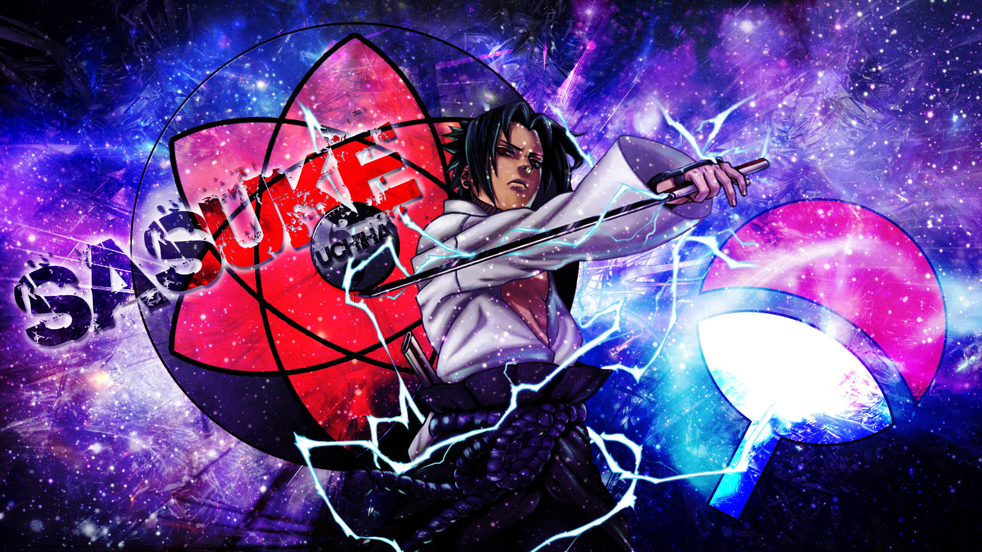 Mga Simbolo ni Sasuke na Astig Wallpaper