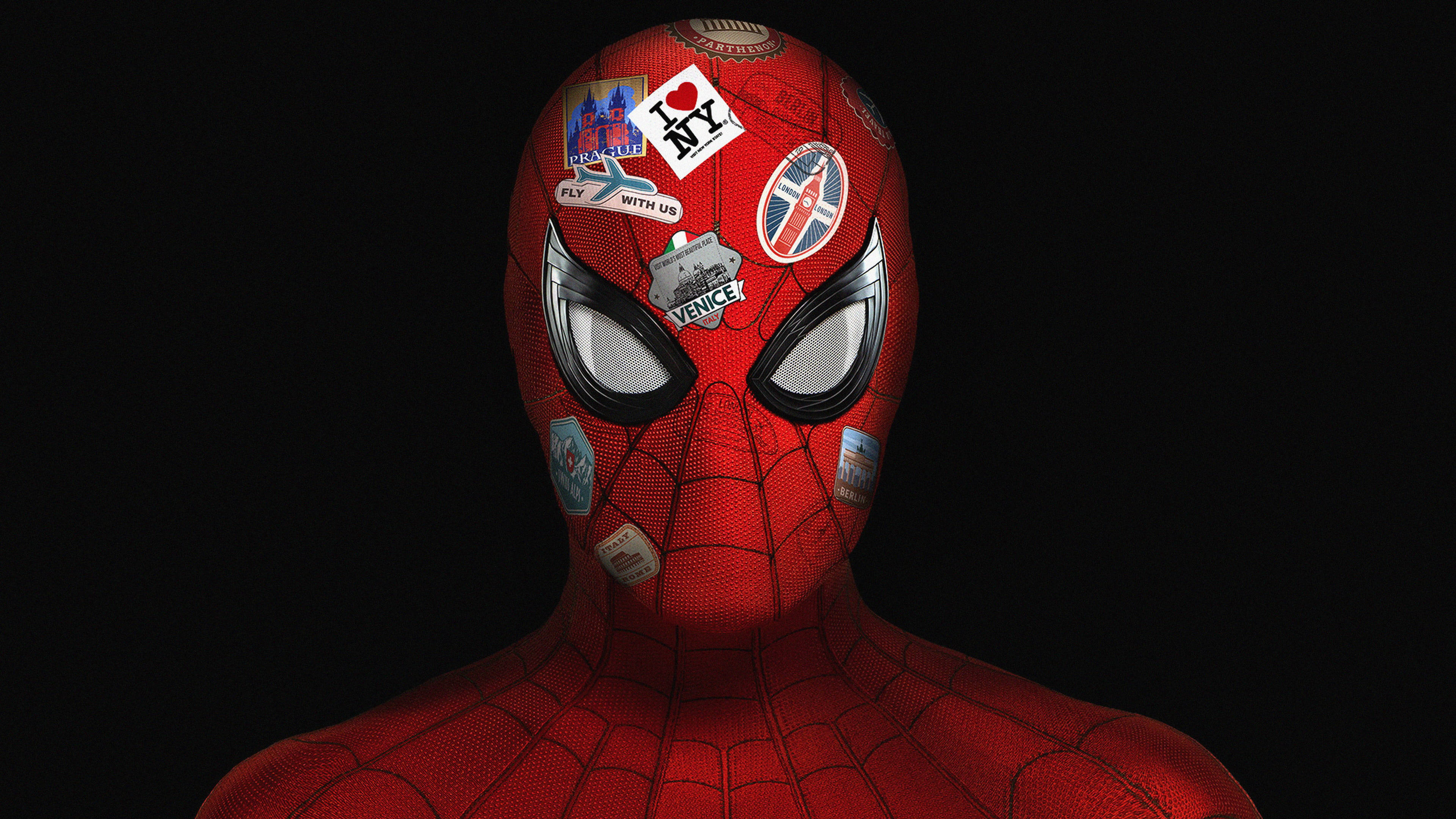 Mga Sticker ng Spider Man Far From Home 2019 Wallpaper