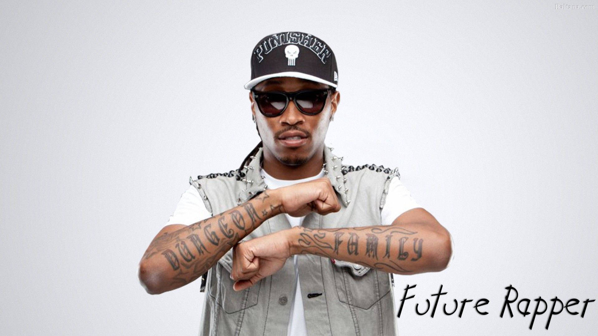 Mga Tattoo sa Braso ni Future na Rapper Wallpaper