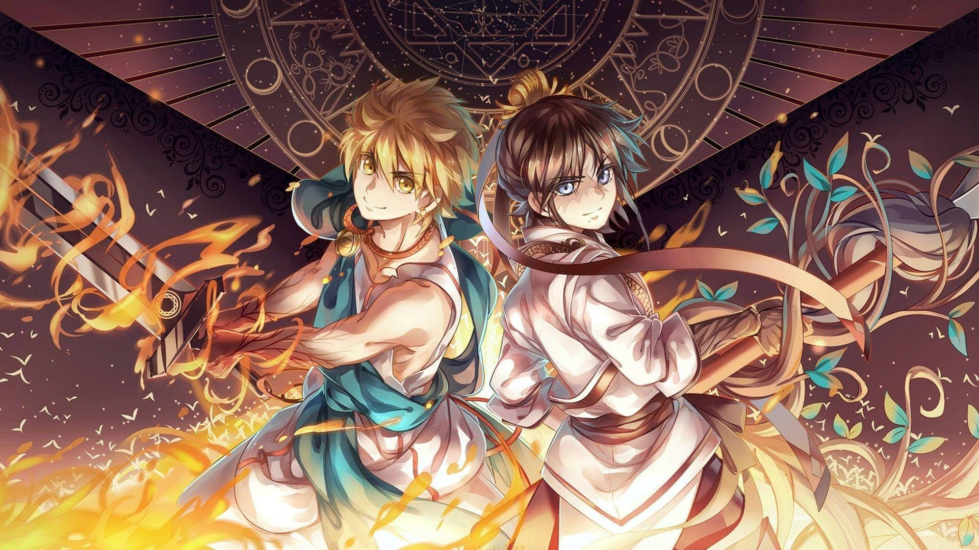 Mga Tauhan ng Anime na Magi Wallpaper