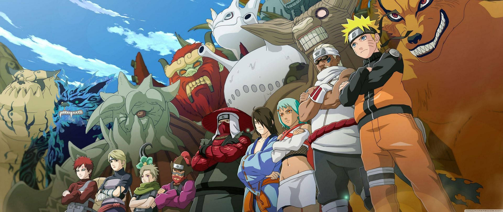 Mga Tauhan ng Naruto at Kanilang Huling Anyo Wallpaper