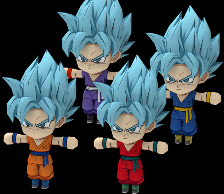 Mga Variant ng Super Saiyan Blue na si Vegeta Wallpaper
