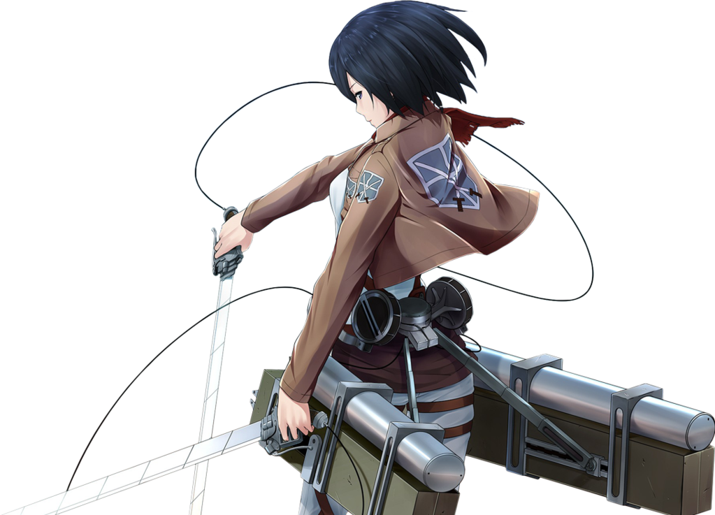 Mikasa Ackerman Handa na sa Labanan Wallpaper