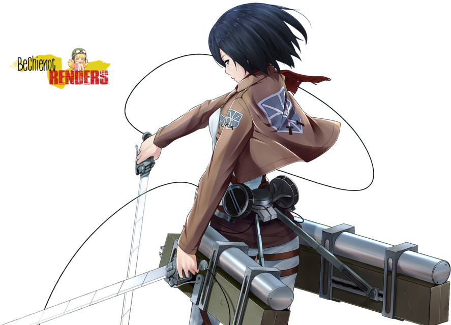 Mikasa Ackerman Handa na sa Labanan Wallpaper