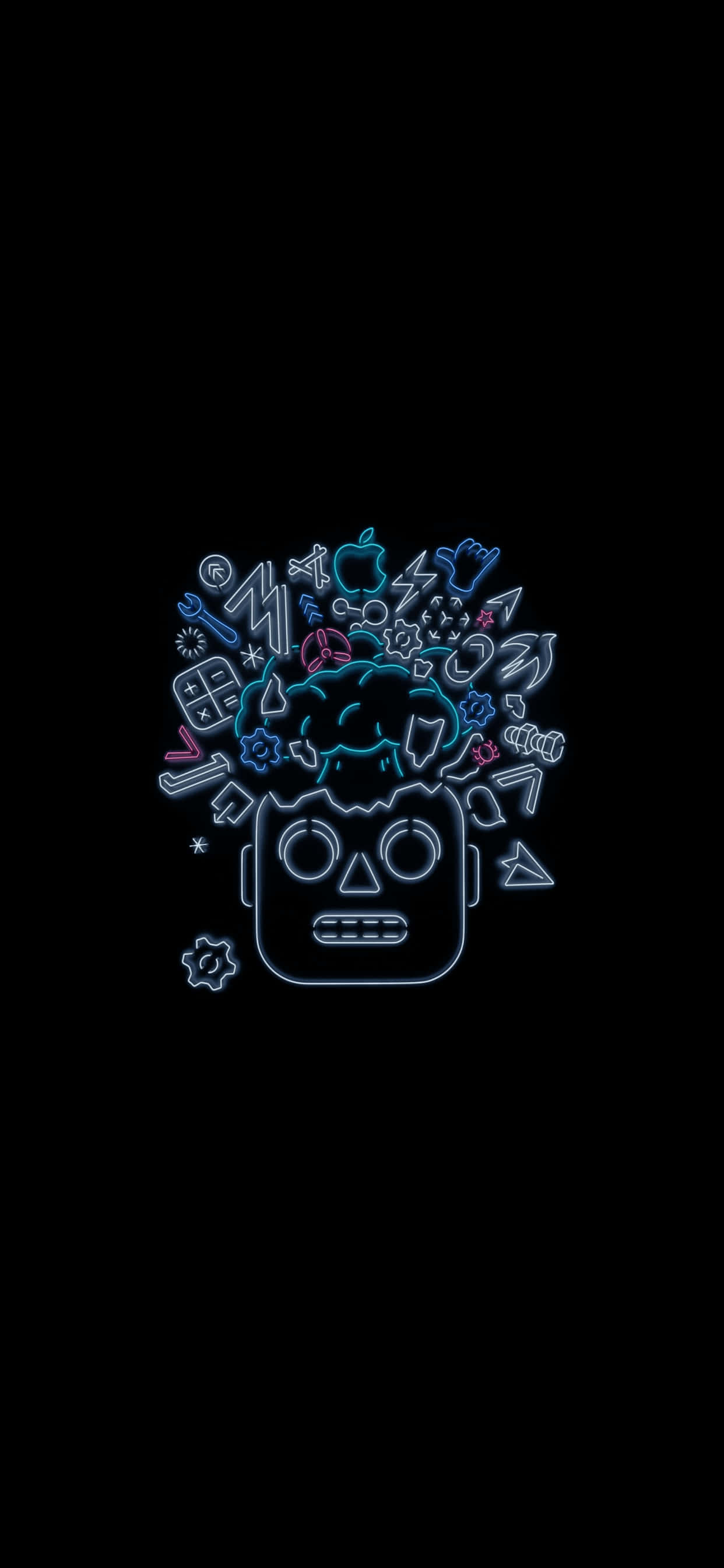 Mind Blown Robot Pixel 3 OLED Background Wallpaper
