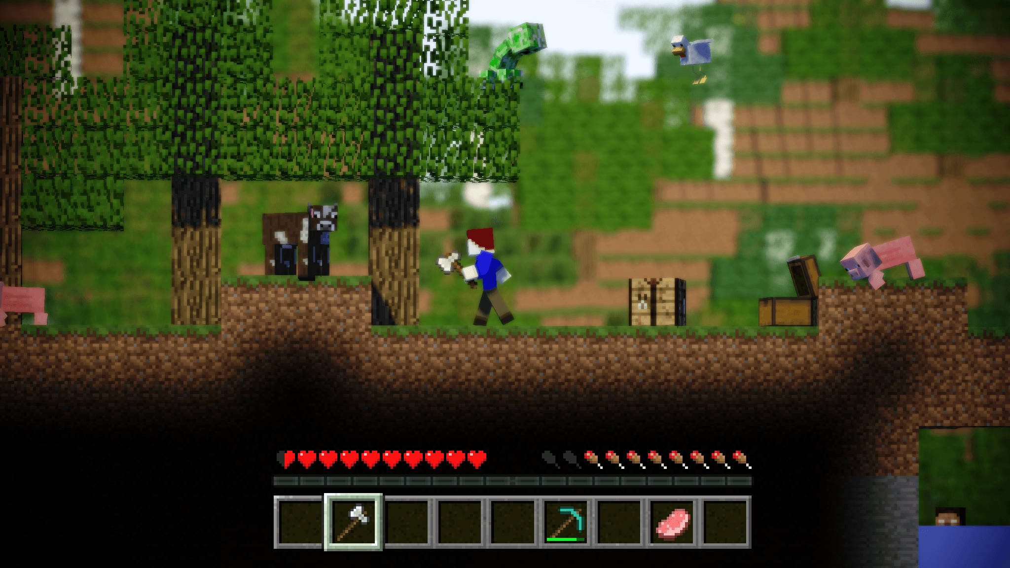 Minecraft 3D Action Adventure Wallpaper