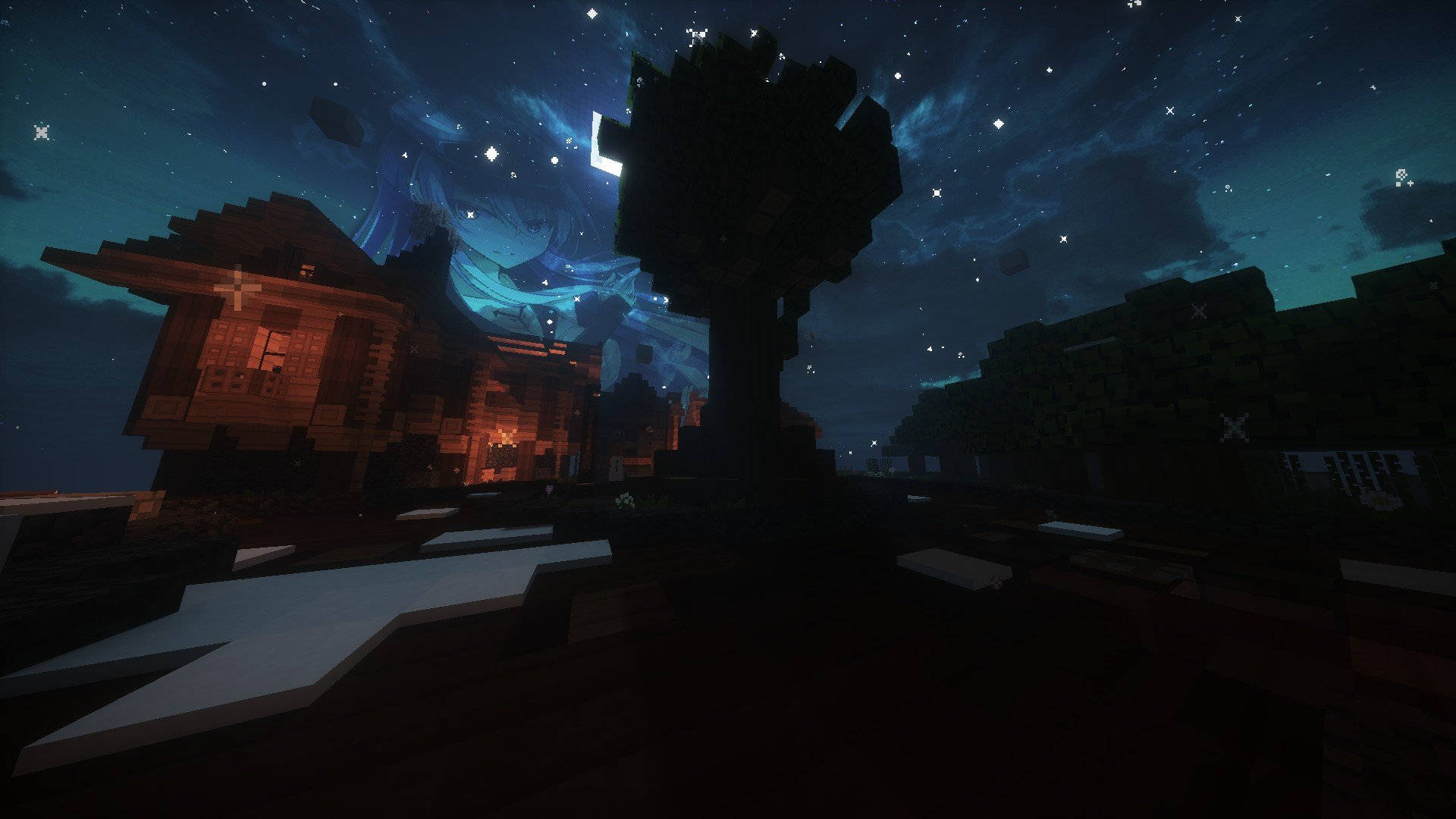 Minecraft Aesthetic Sky Sa Gabi Wallpaper