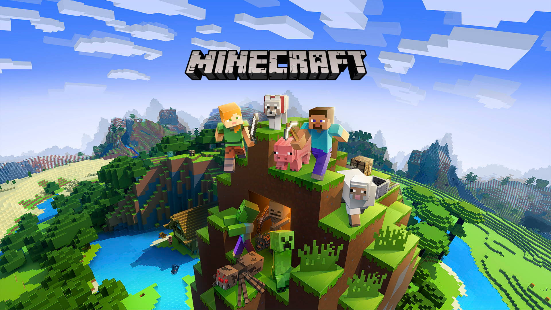 Minecraft Landscape At Pamagat Wallpaper
