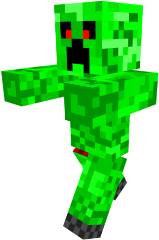 Minecraft: Modelo ng Karakter na Creeper Wallpaper