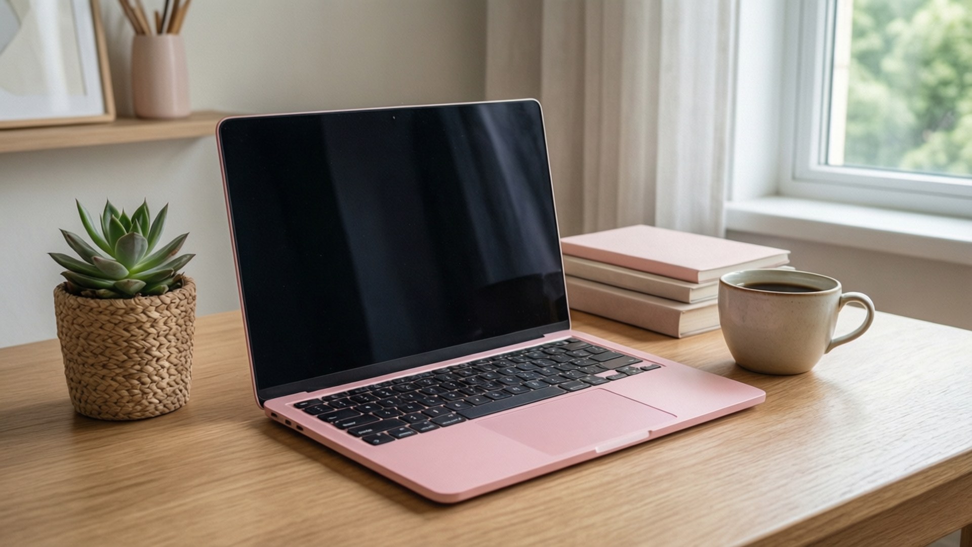 Minimal na Setup ng Desk Wallpaper