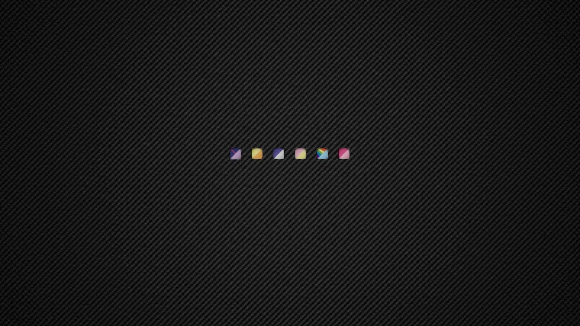 Minimalist na Aesthetic Desktop Gradient Icons Wallpaper