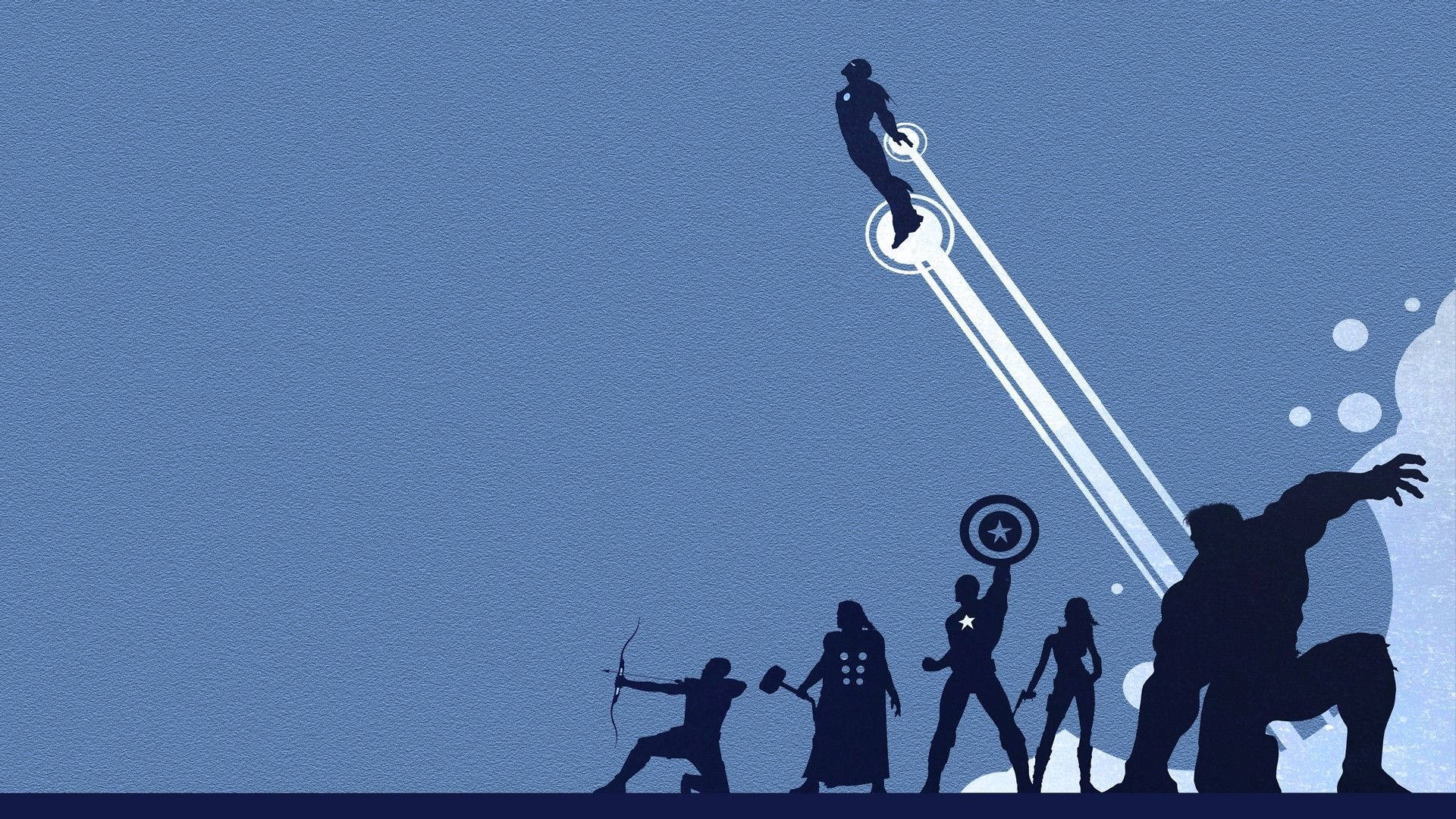 Minimalist na Marvel superheroes Wallpaper