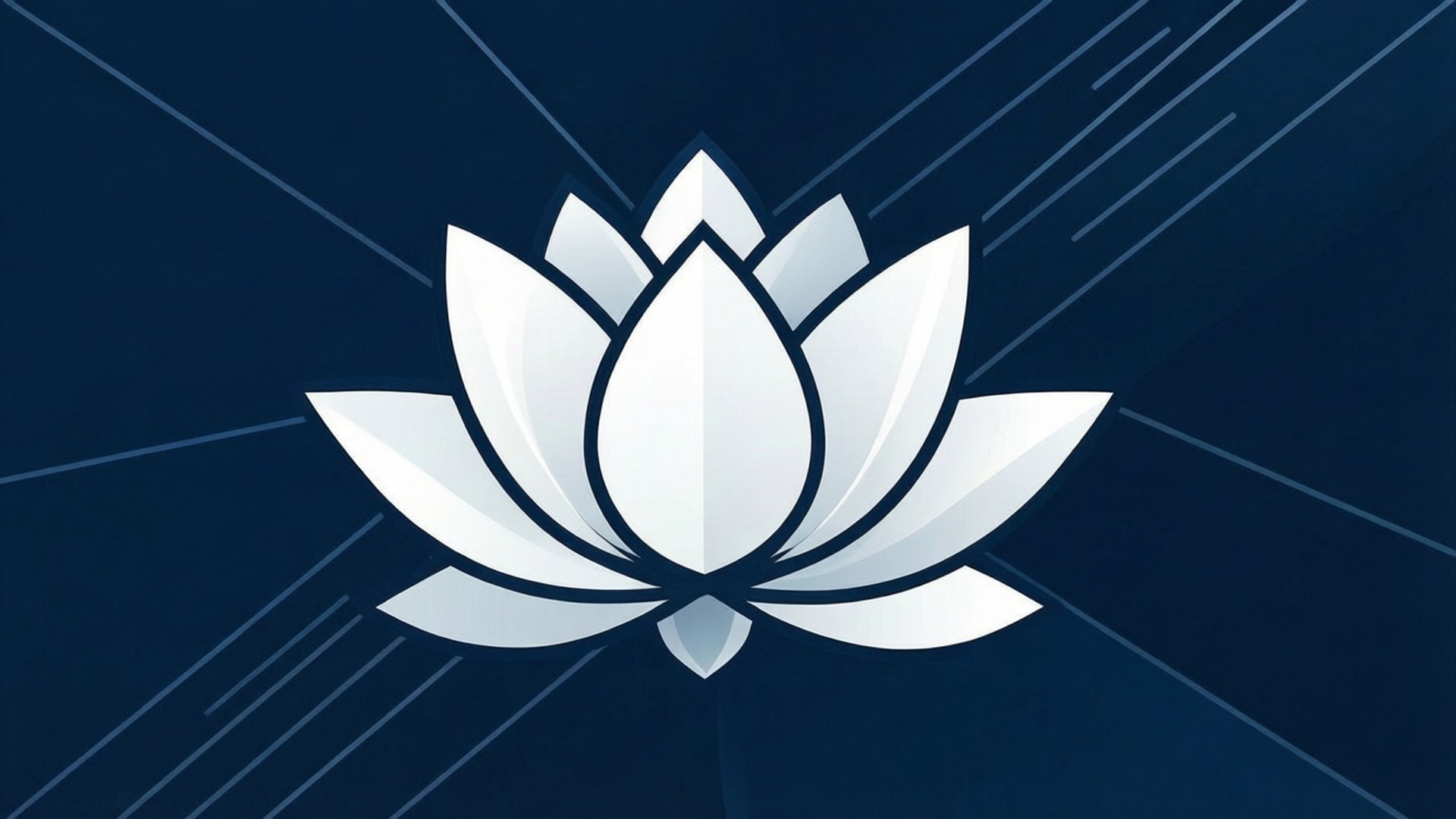 Minimalist na White Lotus Wallpaper
