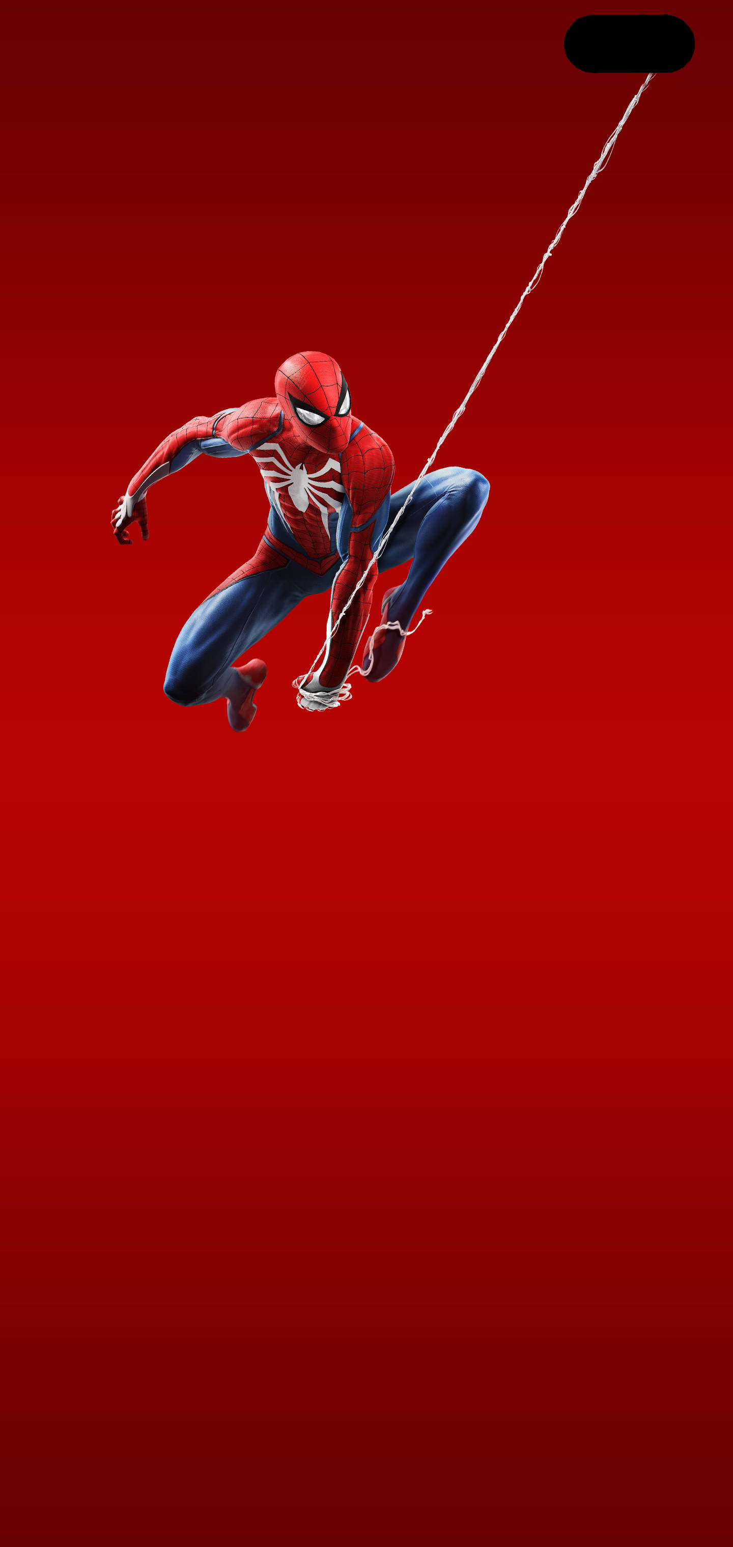 Minimalistang Galaxy S10 Plus Spider-Man Wallpaper