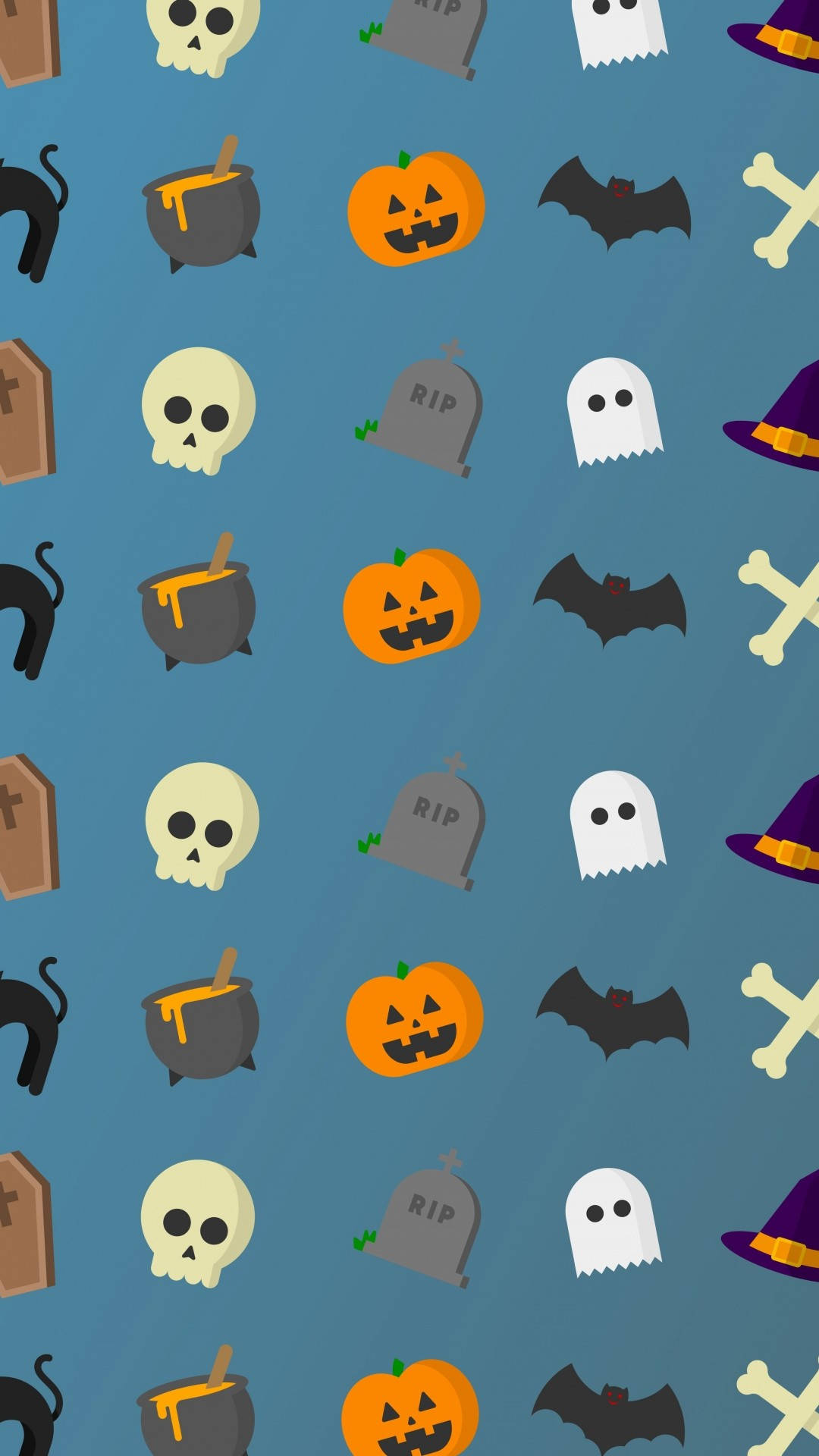 Minimalistang Halloween iPhone Wallpaper
