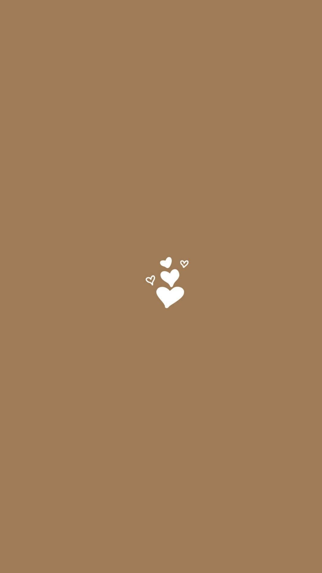 Minimalistang Puso na Aesthetic ng Pag-ibig Wallpaper